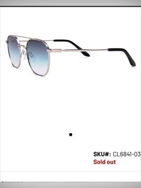 Carolina Lemke Berlin | Matti Sunglasses - Silver Tone W/Gradient Turquoise Lens